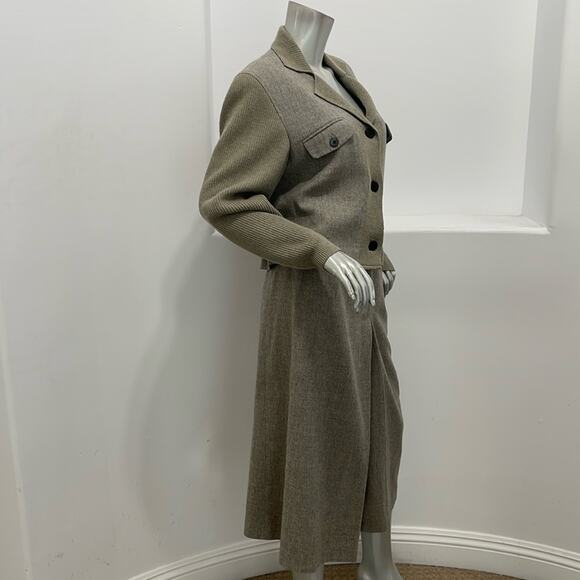 Gio Sport Gio Club Vintage Skirt Suit Set Gray - Picture 6 of 16